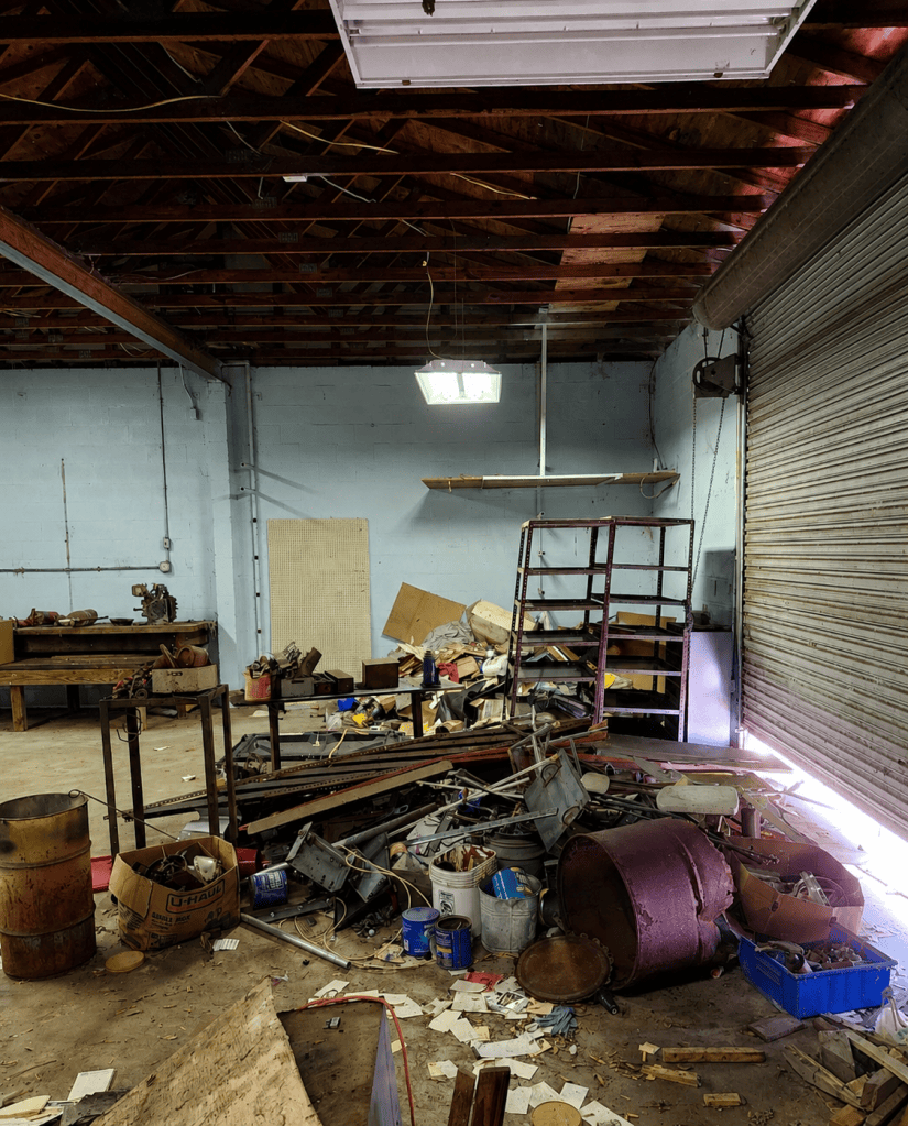 Property cleanout before unwanted contents were removed by Ocala Cleanout Specialists
